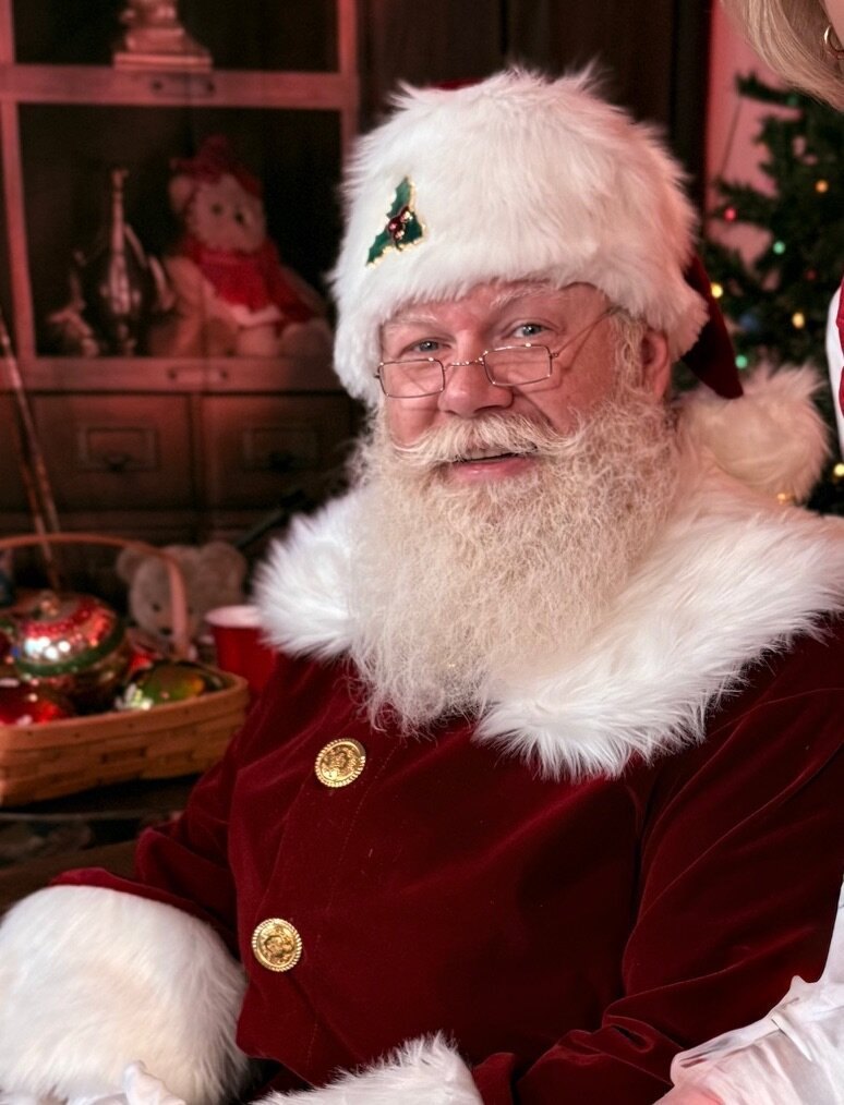 Close-up portrait of Santa smiling